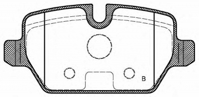OPEN PARTS bpa113200 -  Комплект тормозных колодок, дисковый тормоз